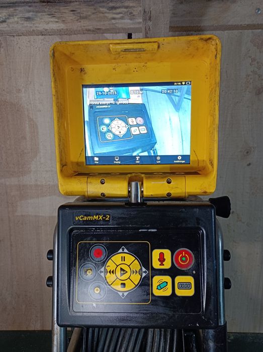 Kamera inspekcyjna do rur VCam-MX-2 25m polskie Menu