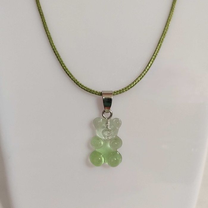 N177 Naszyjnik Miś jak Żelki Handmade