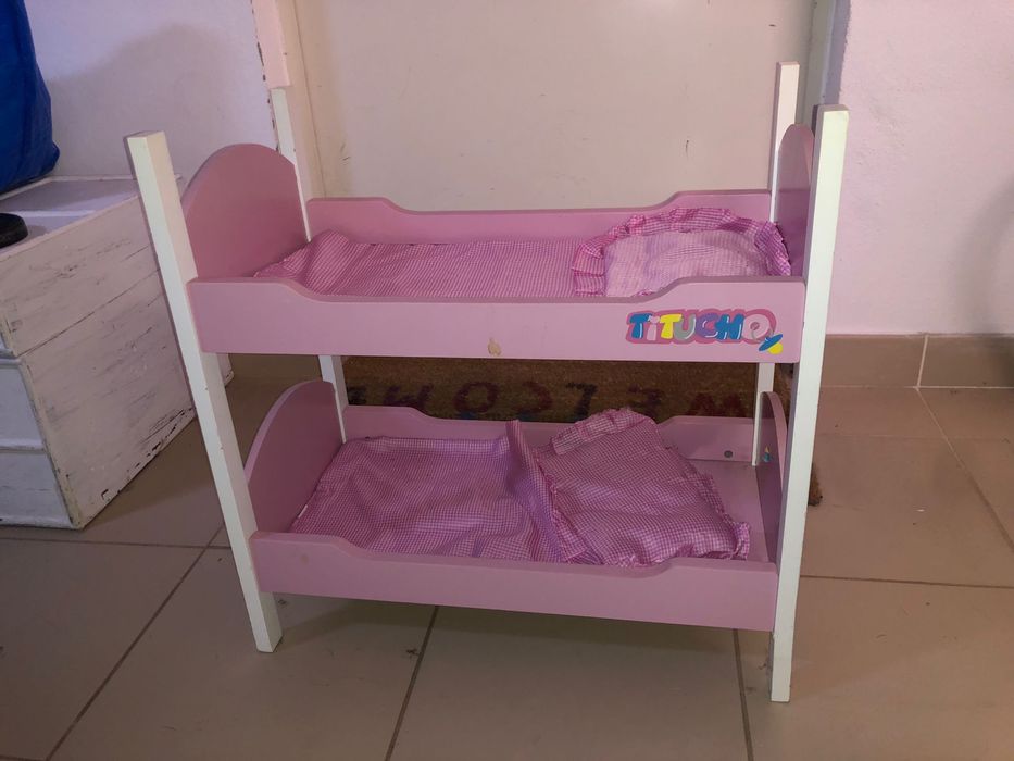 Cama ou Caminha dupla de bonecos bebés Titucho