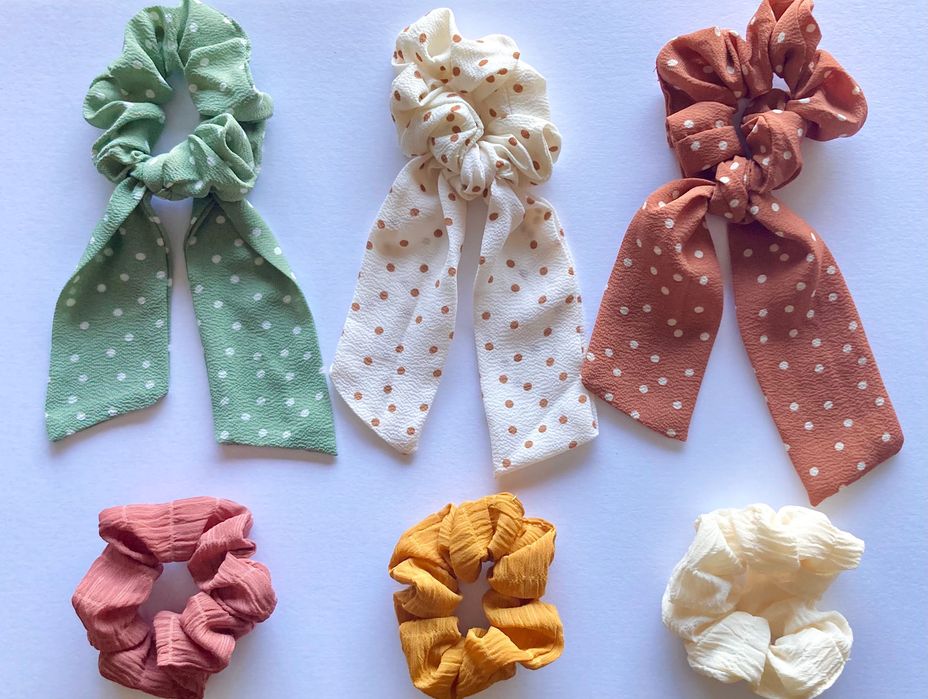 Fitas cabelo Scrunchies Zara