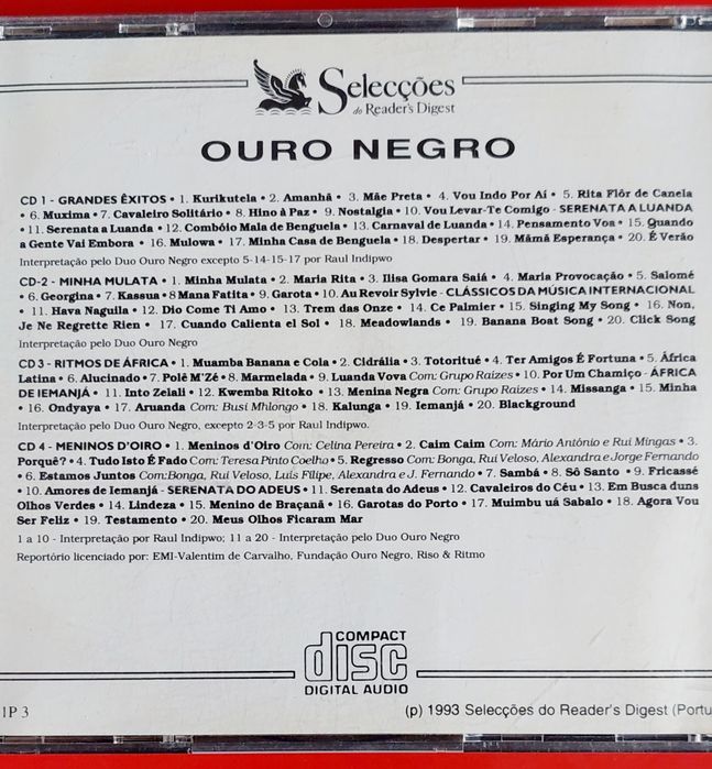 Duo Ouro Negro 4 CDs