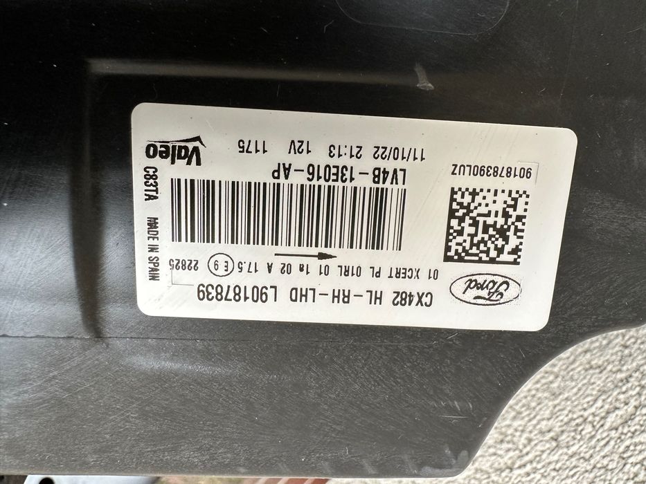 Lampa Ford Kuga MK3 III full led prawa