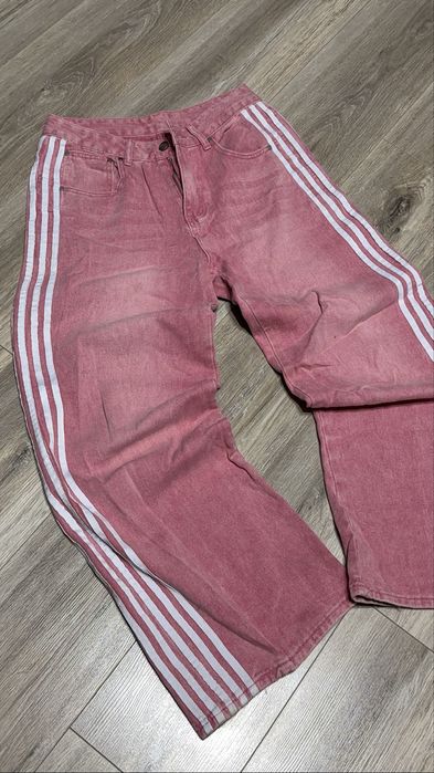 продам джинси адідас унісекс Y2K Джинсові штани Хіп-хоп