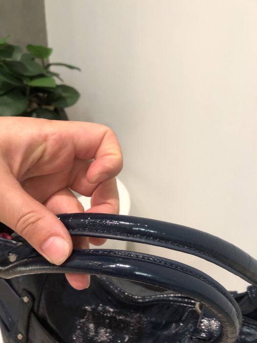 Жіноча лакова сумка шопер