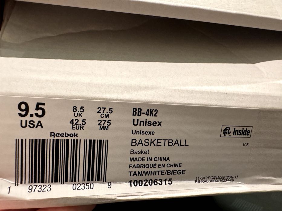 REEBOK NASA LIMITKI r 42,5 100% oryginalne.