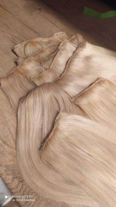 Wlosy clip in naturalne blond