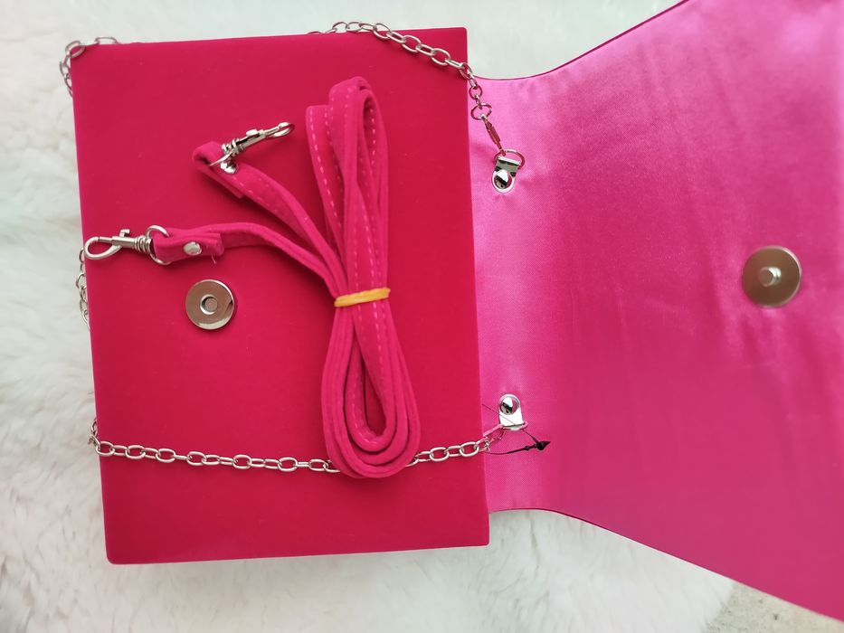 Torebka damska kopertówka zamszowa