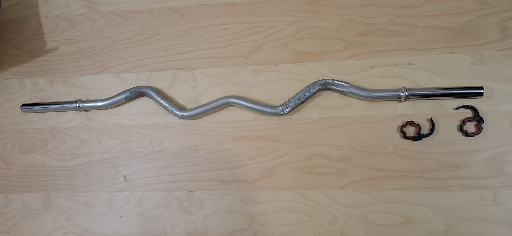 Barra W 120cm 6 KG + 2 bloqueadores - Diâmetro 28mm €30