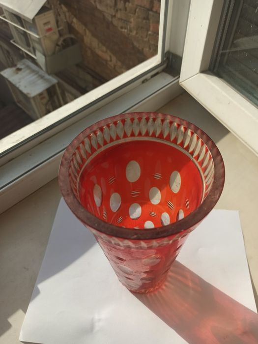 Ваза хрустальная времён СССР