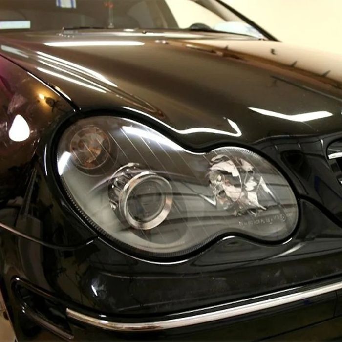Vidro capa farol óptica mercedes classe c w203