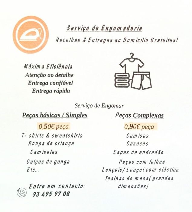 Serviço de passar a ferro responsável e de confiança