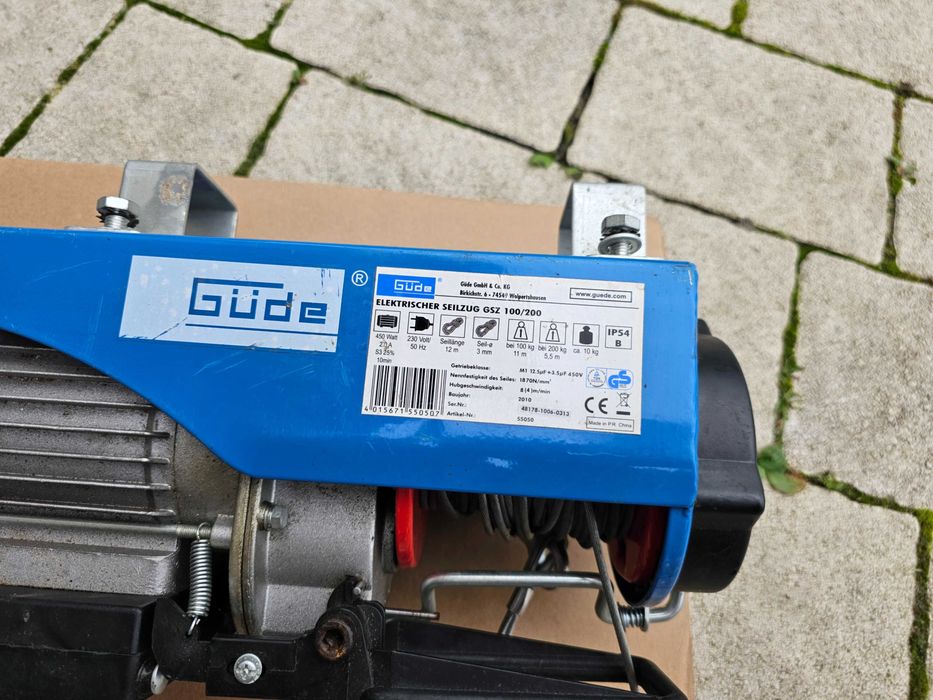 Лебідка Güde GSZ 100/200