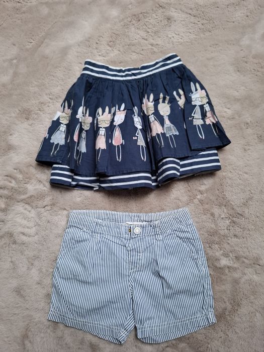 Spodenki H&M + spódniczką Reserved