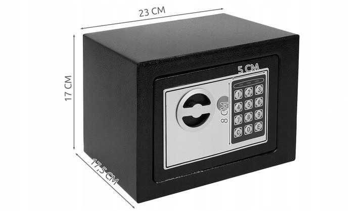 Сейф із кодом Malatec електронний сейф домашній офісний сейф з ключем