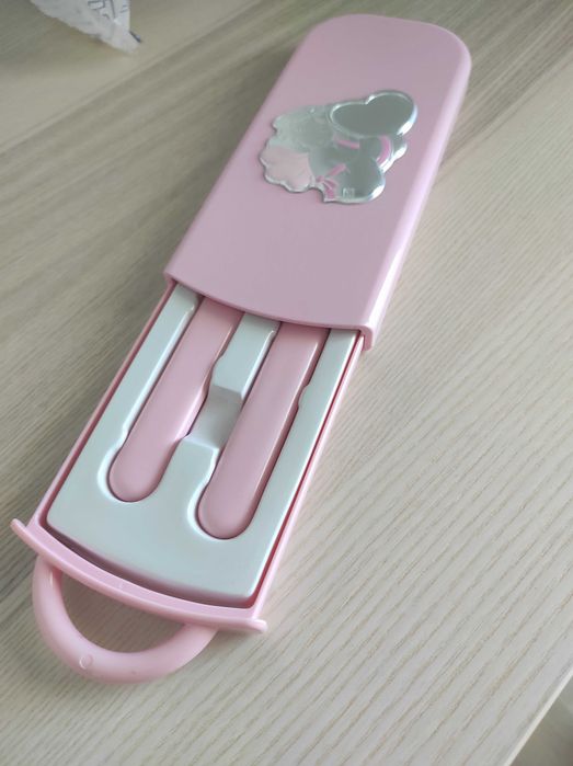 Caixa de talheres de bebé em laminado de prata NOVA64586358934403122