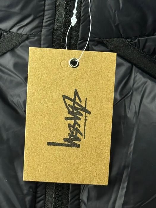 Зимовий водонепроникний пуховик Stussy чорний,розмір M.