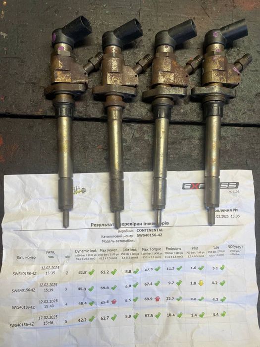 Форсунка 9647247280 Peugeot, Citroen, Ford, Fiat, Volvo 2.0