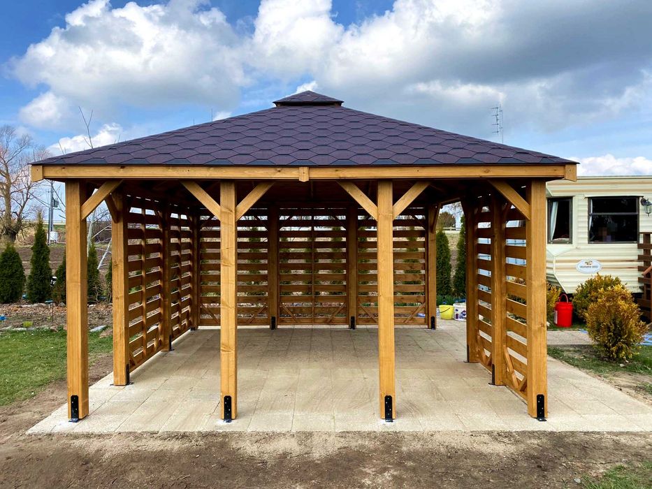 Altana ogrodowa ETER 4m x 4m Altanka drewniana Domek - PRODUCENT