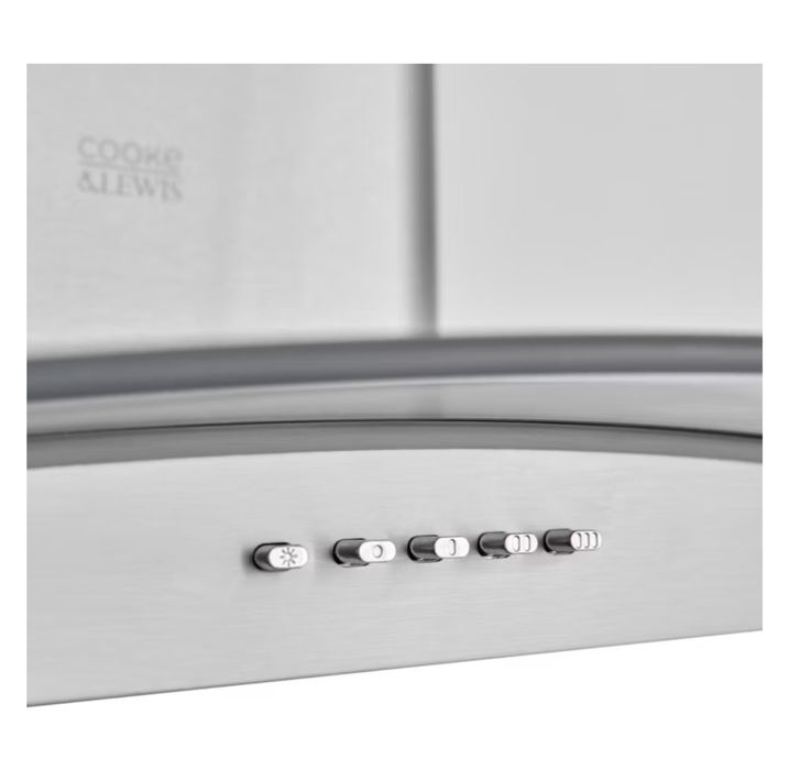 Okap kominowy Cooke&Lewis CLCGS60 60 cm stal szkło.