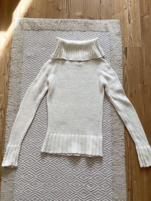 Kremowy sweter ONLY M 38 wiosna mango golf wyprzedaż szafy
