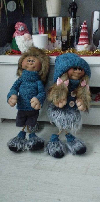 Zimowe ozdoby - laleczki