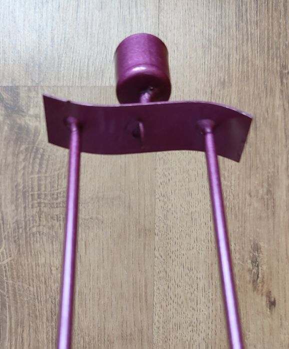 Świecznik fioletowy
