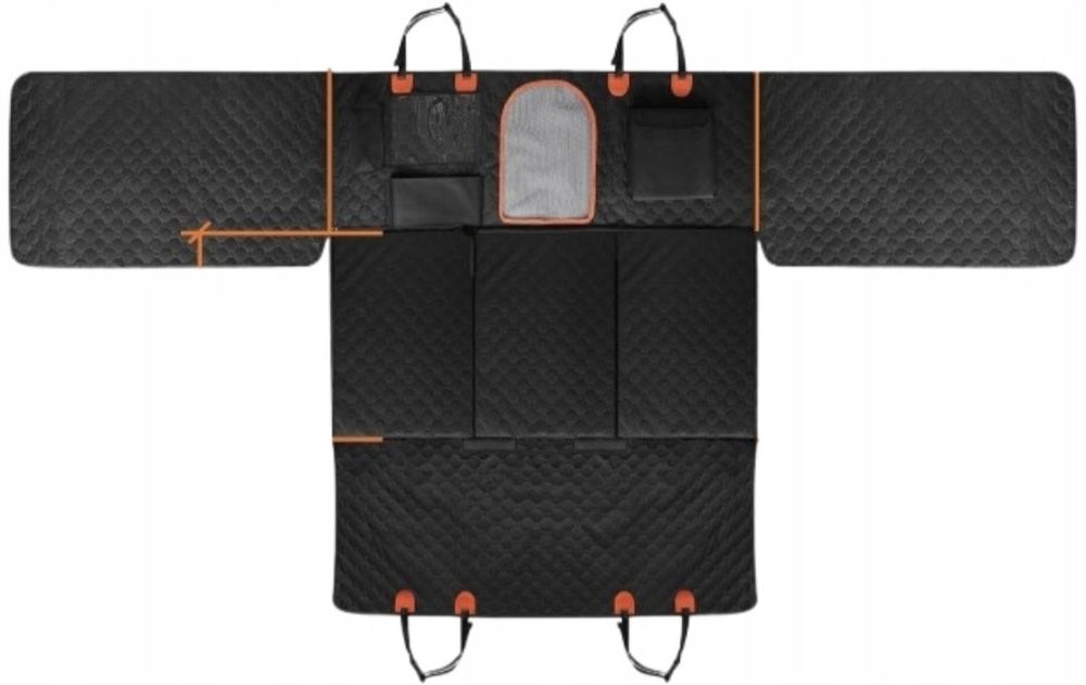 Pokrowiec Mata DESEL na tylną kanapę dla psa czarny