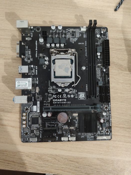 I7 6700k i płyta Gigabyte H110m-s2 rev 1