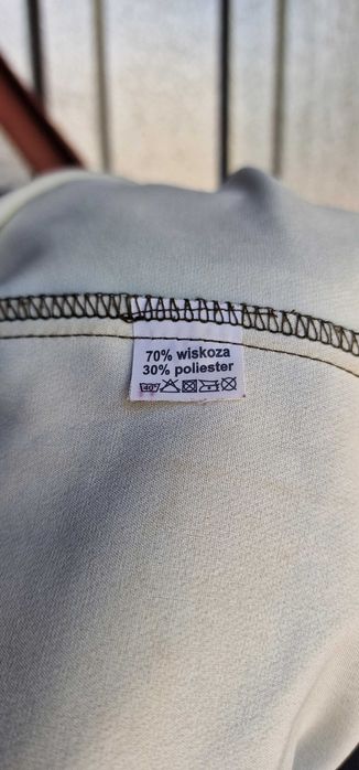 Sukienka La Blanche moro khaki luźna M 70% wiskoza