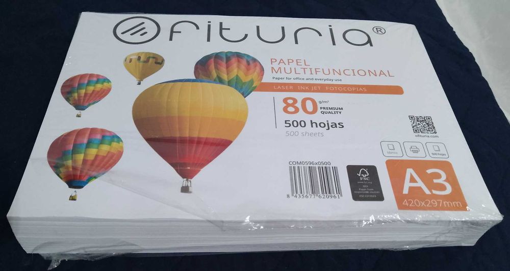 Ofituria Folios A3 Papel embalagem de 500 folhas