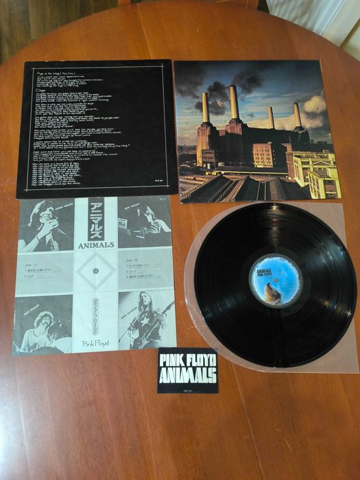 Pink Floyd, Animals, Japan LP, bez OBI, jest insert, kop. wewnętrzna i kserokopia nalepki