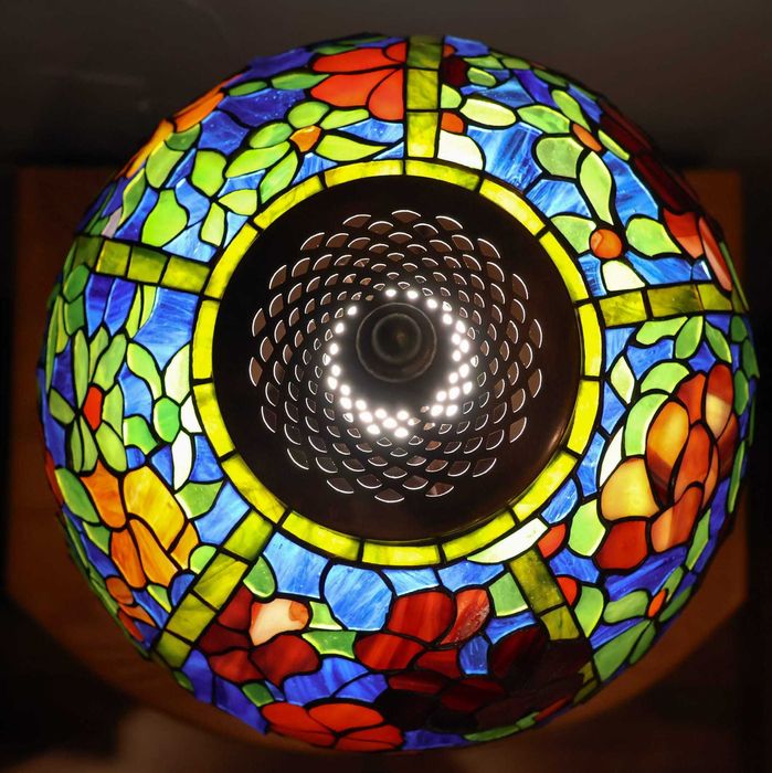 Lampa witrażowa Azalea 10"