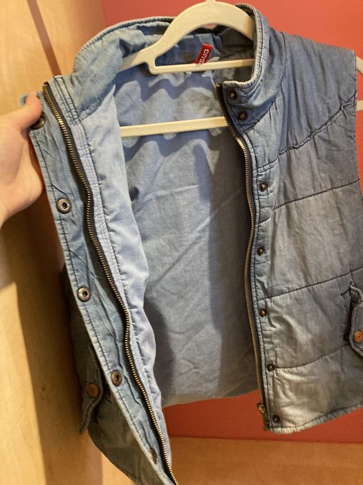 Kamizelka ocieplacz a la dżins