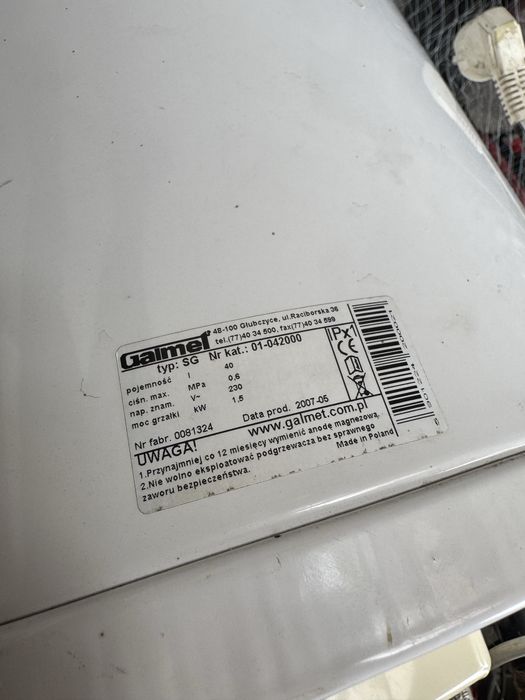 Bojler elektryczny 40 l