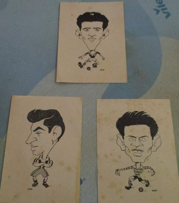Coleção Doze Ases da Cavaleiro Andante - 1953
3 Cromos dos 3