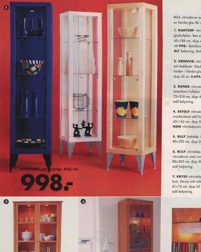 witrynka witryna ikea nartorp szafka słupek ekspozycja ekspozytor przeszklona sklepowa do salonu