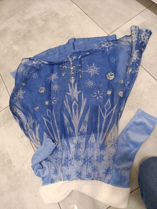 Elsa strój kraina lodu przebranie kostium