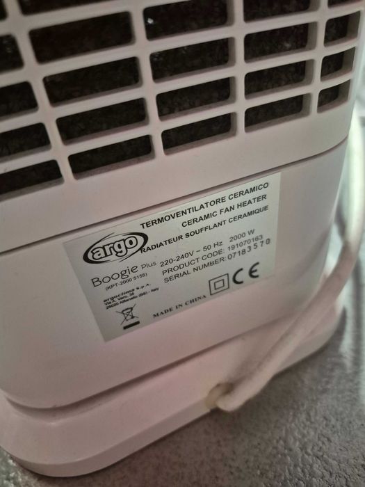 Termowentylator farelka Argo Boogie Plus KPT-200