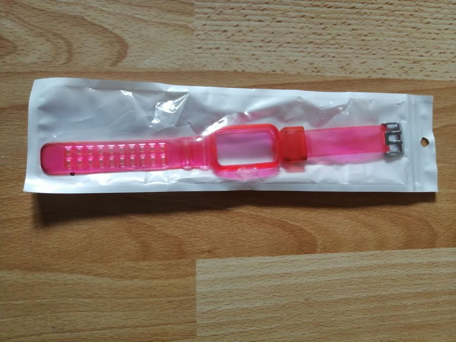 Silikonowy pasek do Huawei honor band 6 różowy