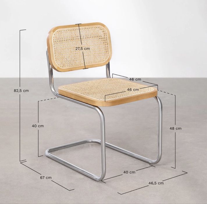 Cadeira de jantar de vime Tento