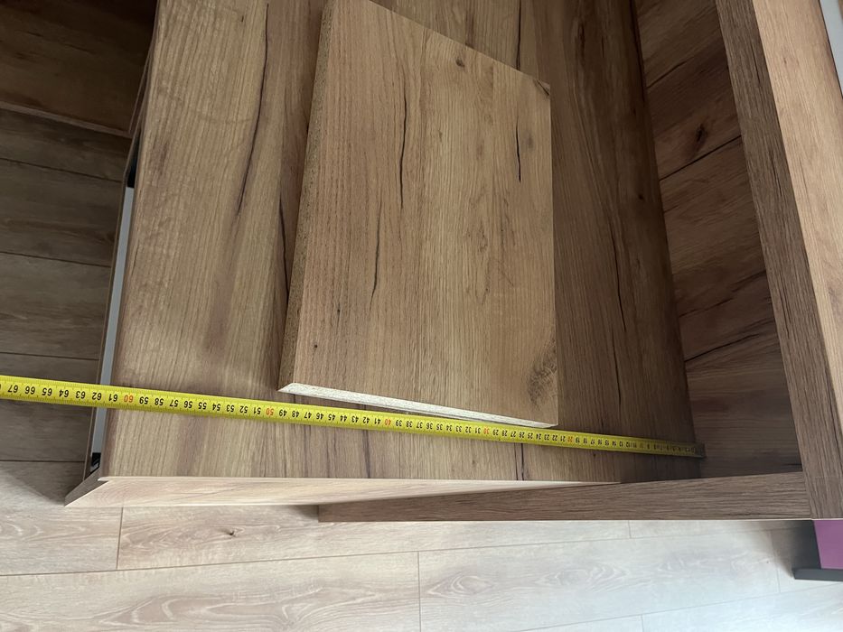 Meble kuchenne Dąb kraft zloty. Fronty Mdf kolor do ustalenia