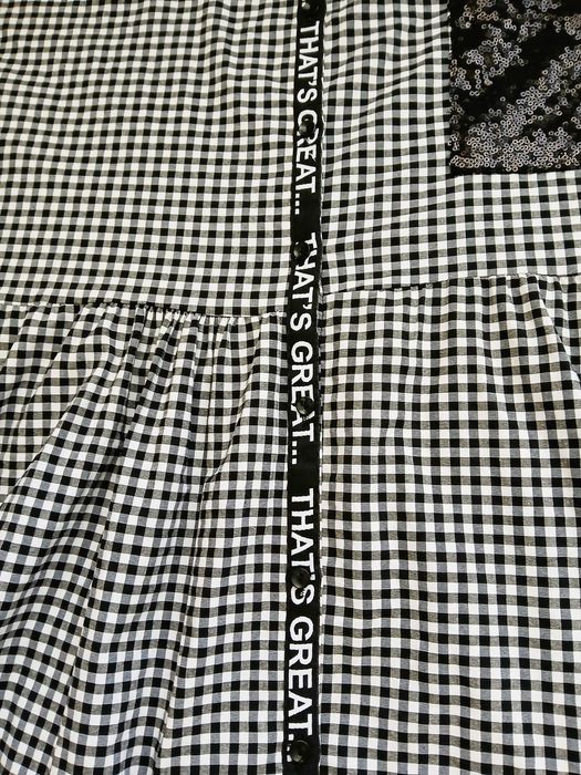 suknia biało - czarna roz.48