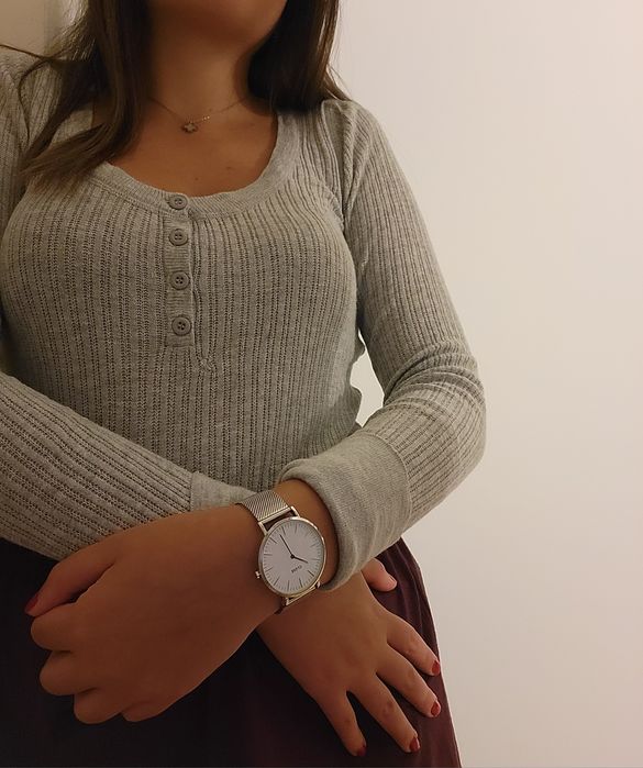 Camisola cinzenta | Bershka