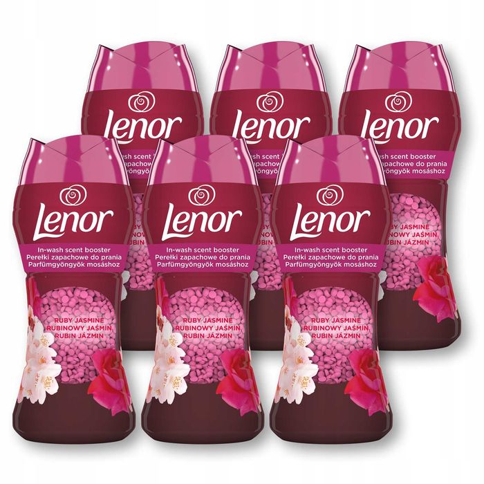 Lenor Perełki zapachowe do prania, 6 x 195g, Ruby Jasmine