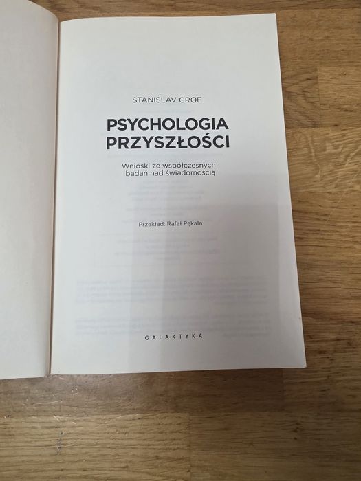 Książka Psychologia Przyszłości Stanislav Grof. Unikatowe książka .