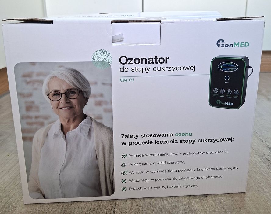 Ozonator i but ozonowy na noge, nowy raz używany.