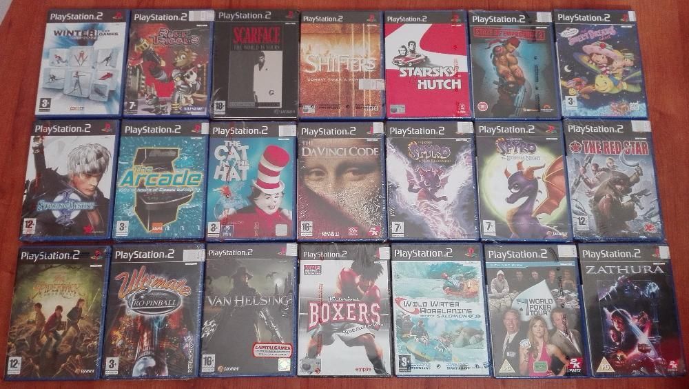 JOGOS PS2 NOVOS, Capcom, Acclaim, Namco, Sierra, Ubisoft, RockStar