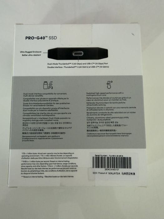 15500 -> Зовнішній SSD SanDisk Professional PRO-G40 2Tb