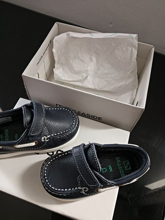 Sapato Vela Em Pele  Novo Bebé