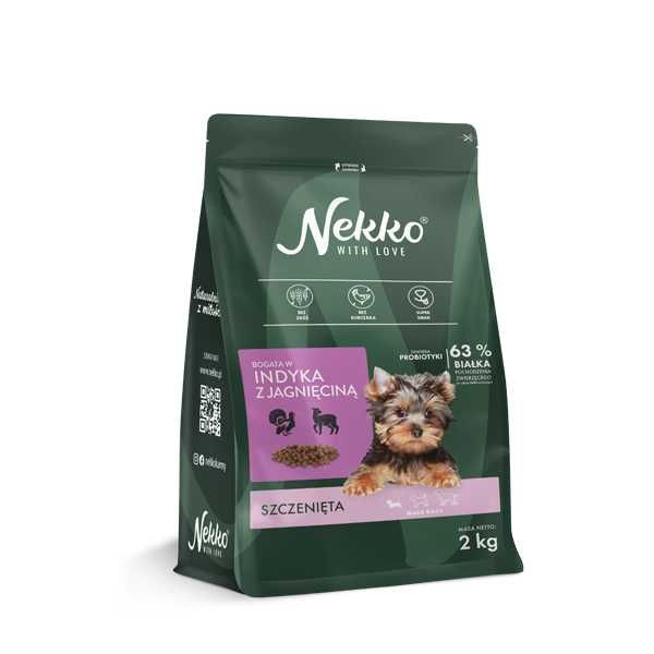 NEKKO Grain Free dla szczeniąt małych ras Indyk/Jagnięcina - 9kg